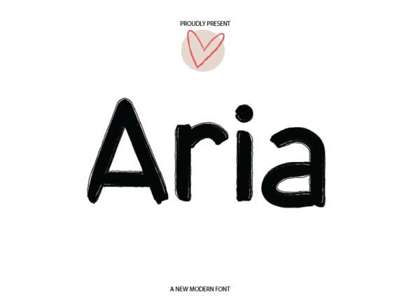 Aria: A Sweet, Friendly Script Font for Handmade Creators