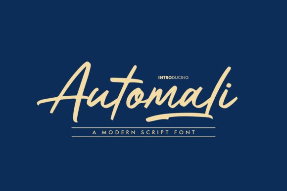 Automali: A Modern Script Font for Digital Branding