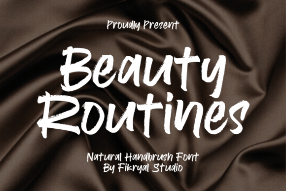 Beauty Routines: A Soft, Handcrafted Script Font for Authentic Branding