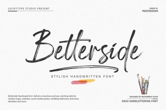 Betterside: A Handwritten Font That Feels Like a Real Brand Choice