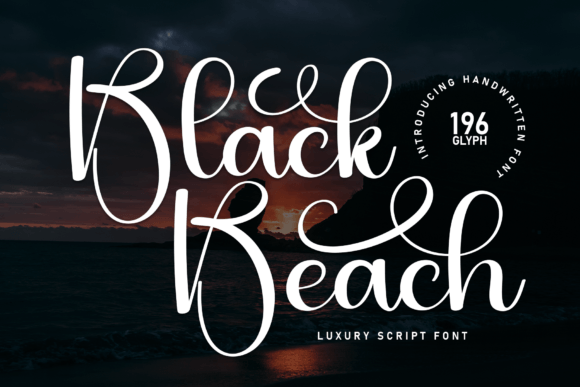 Black Beach: A Handwritten Font That Anchors Editorial Mood