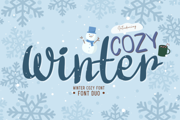Cozy Winter Font Duo: Warm, Inviting Typography for Handmade Creators