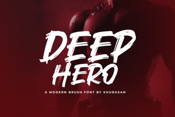 Deep Hero: A Playful, Modern Brush Font for Handmade Creators