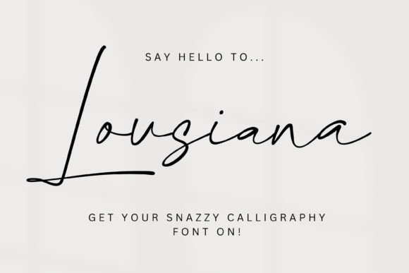 Lousiana: A Handwritten Font That Builds Trust for Small Businesses