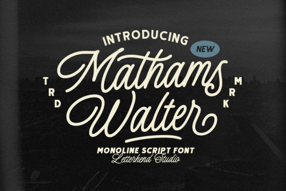 Mathams Walter: A Casual Monoline Typeface for Scroll-Stopping Campaigns