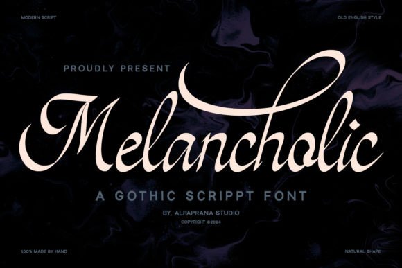 Melancholic: A Script Font That Carries Quiet Confidence