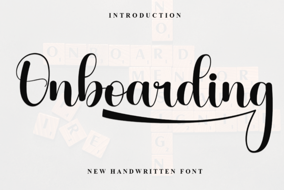 Onboarding: A Handwritten Font That Feels Like a Warm Welcome