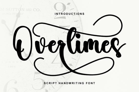 Overtimes: A Delicate Handwritten Typeface for Digital Elegance