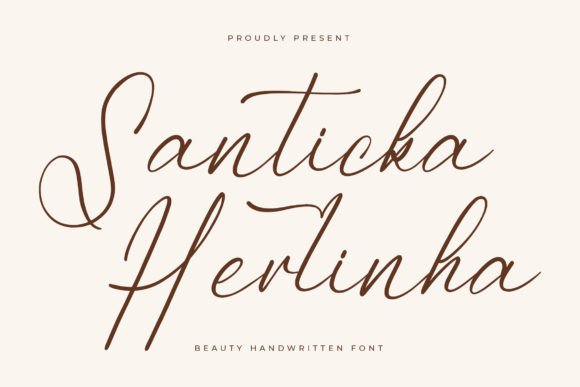 Santicka Herlinha: A Script Font That Makes Your Headlines Feel Intentional