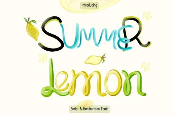 Summer Lemon: A Bold Handwritten Font That Elevates Real Small Business Branding