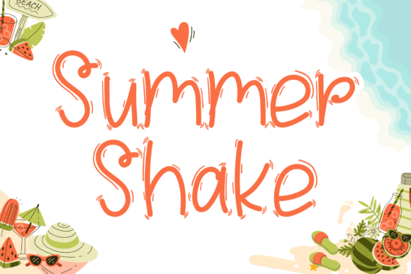 Summer Shake: A Whimsical Handwritten Font for Makers