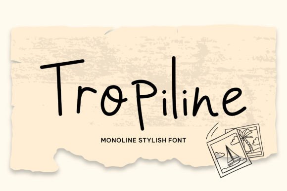 Tropiline: A Quirky Handwritten Font That Fits Real Branding Work