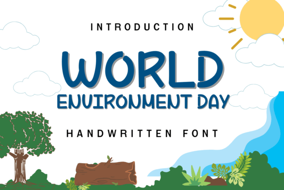 World Environment Day Font: A Handwritten Touch for Campaign Clarity