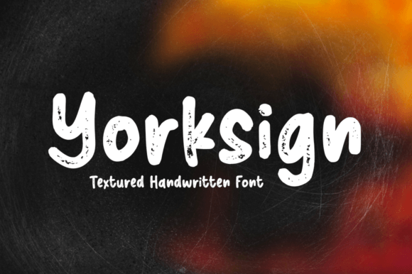 Yorksign: A Textured Handwritten Font for Digital Branding